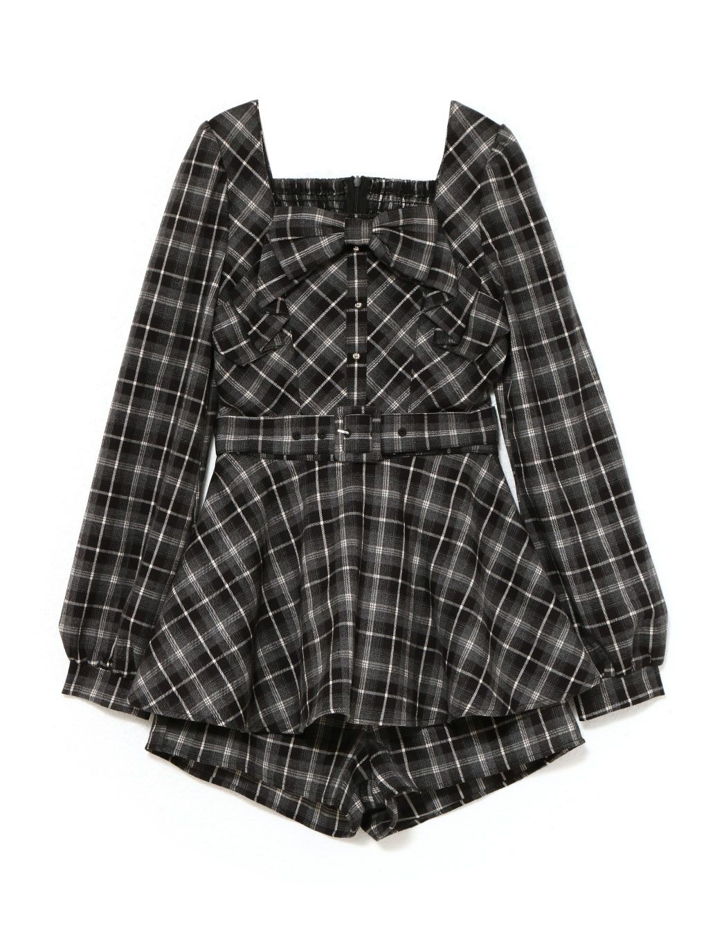 【BUBBLES】リボンペプラムセットアップ