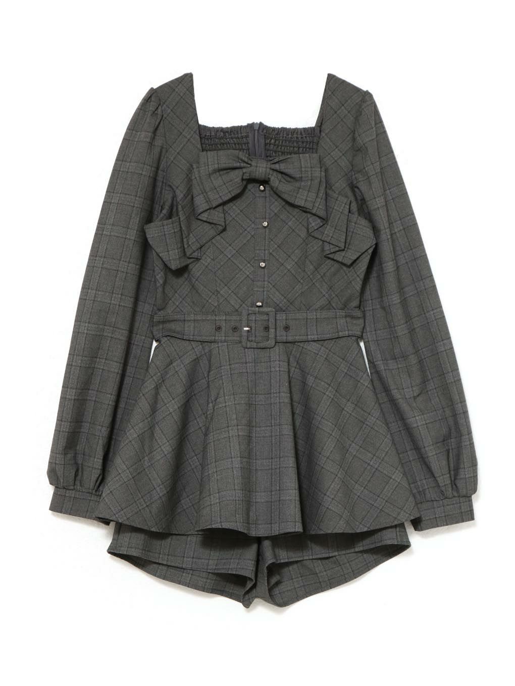 【BUBBLES】リボンペプラムセットアップ