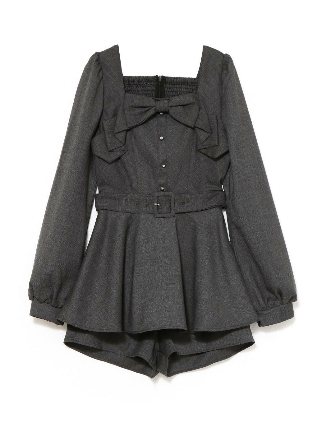 【BUBBLES】リボンペプラムセットアップ