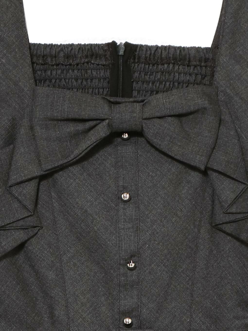 【BUBBLES】リボンペプラムセットアップ