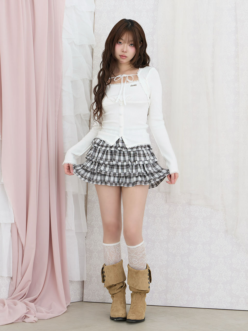 【BUBBLES】フリルミニスカパン