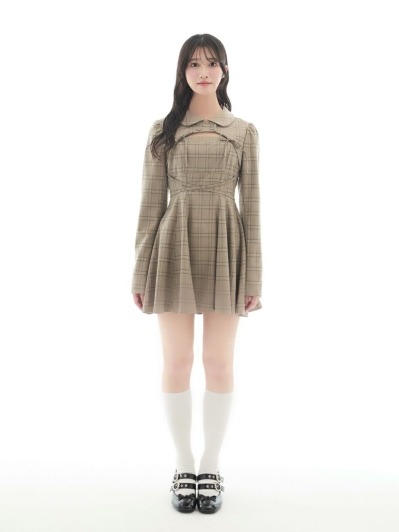 bubbles ダブルリボンワンピース BUBBLES】ダブルリボンフレアワンピース | sparkling mall online store