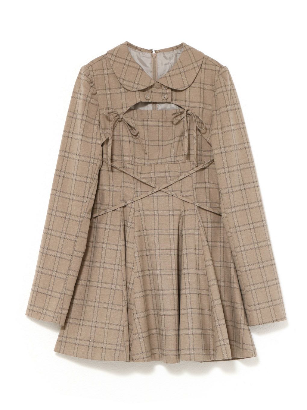 【BUBBLES】ダブルリボンフレアワンピース