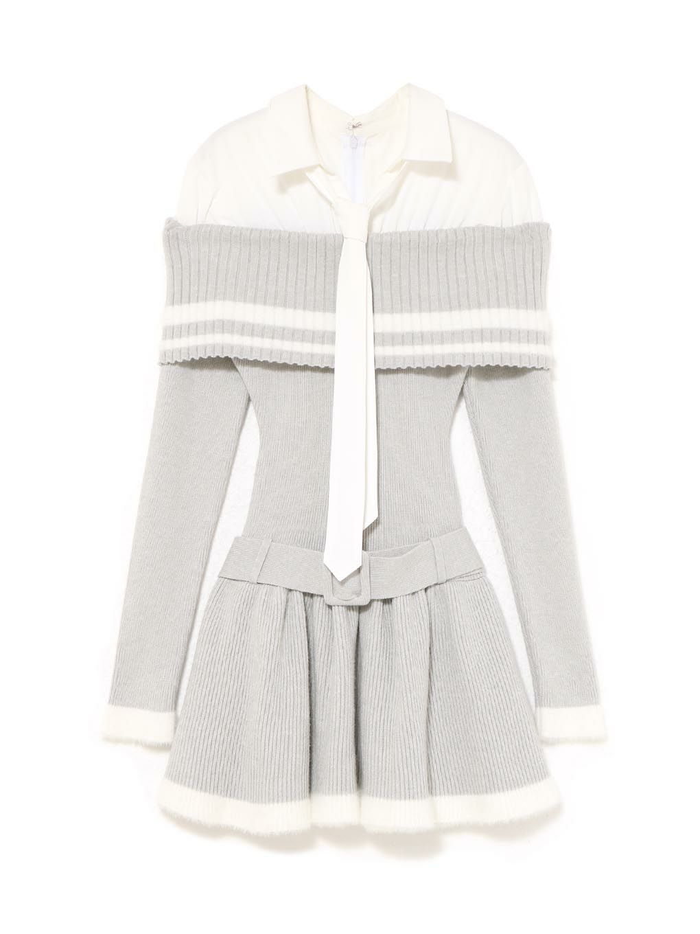 【BUBBLES】オフショルスクールワンピース