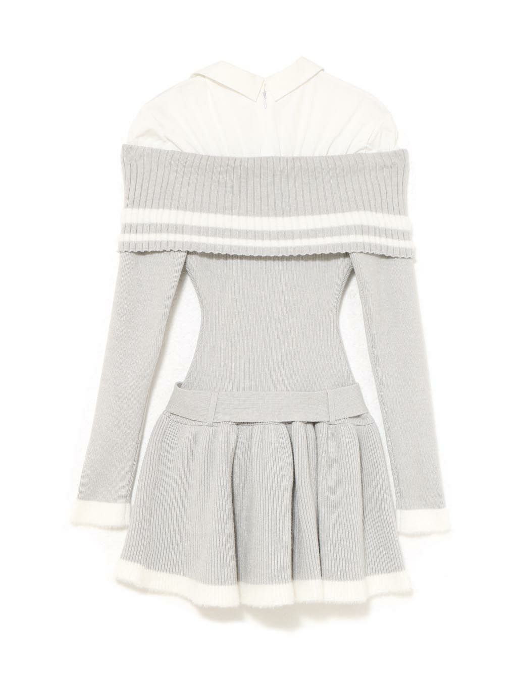 【BUBBLES】オフショルスクールワンピース