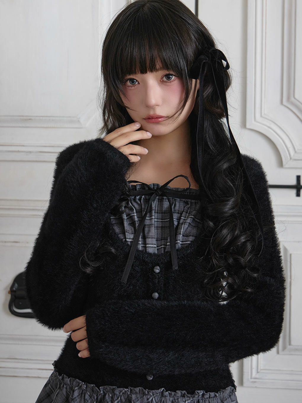 【BUBBLES】コケットシャギーワンピース