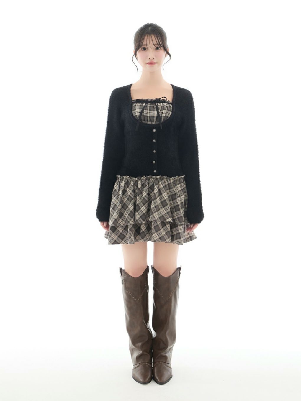 【BUBBLES】コケットシャギーワンピース