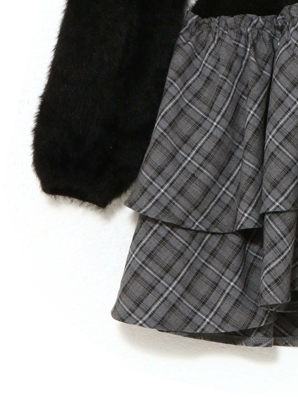 【BUBBLES】コケットシャギーワンピース