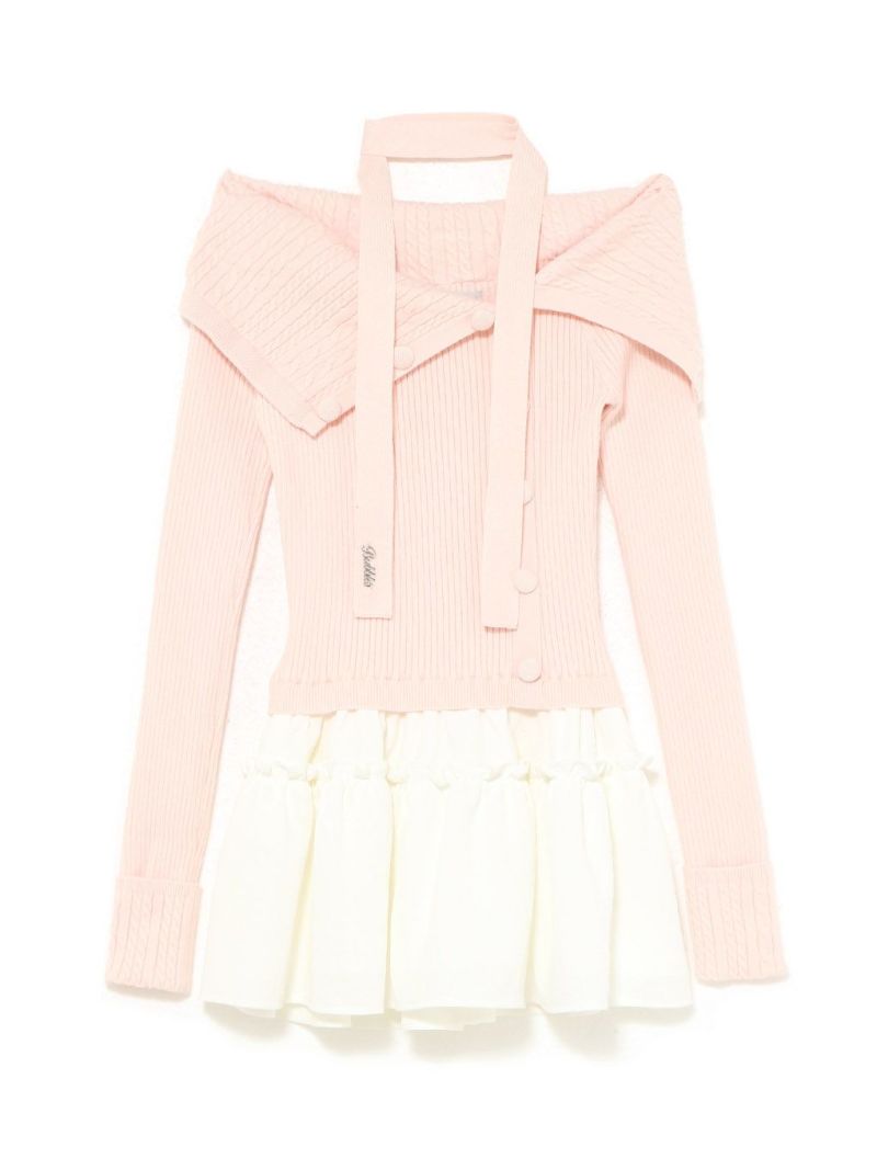 BUBBLES】ケーブルオフショルワンピース | sparkling mall online store