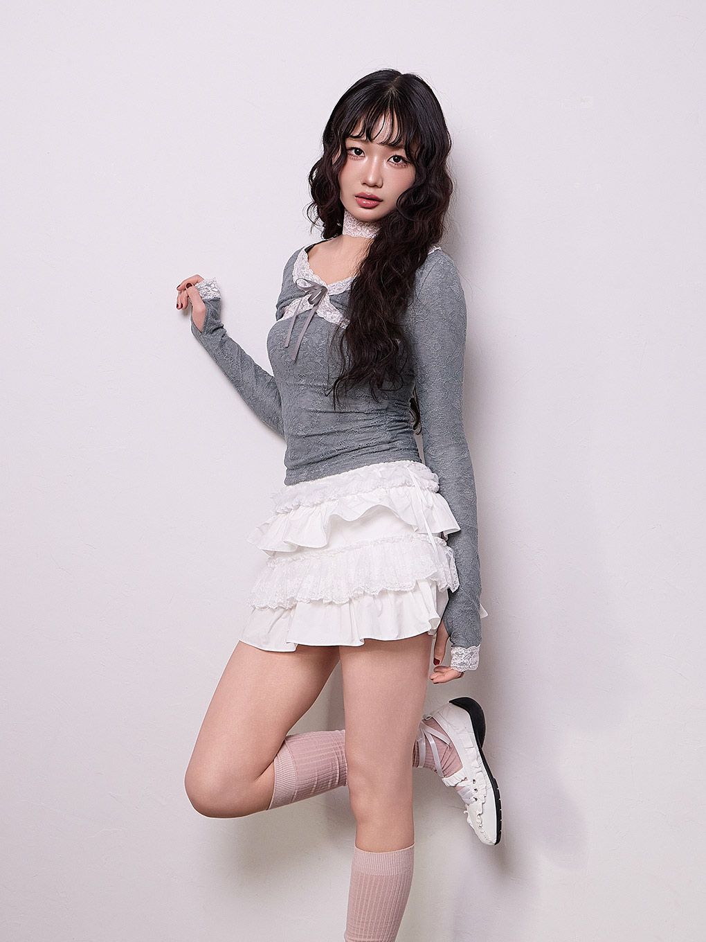 【BUBBLES】レーステープトップス