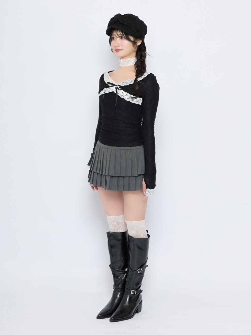 【BUBBLES】レーステープトップス