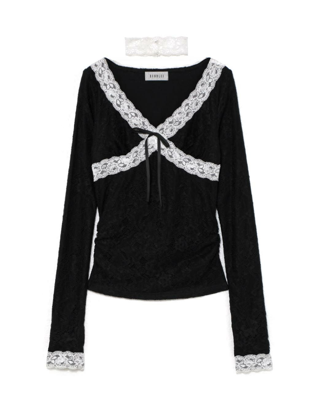 【BUBBLES】レーステープトップス