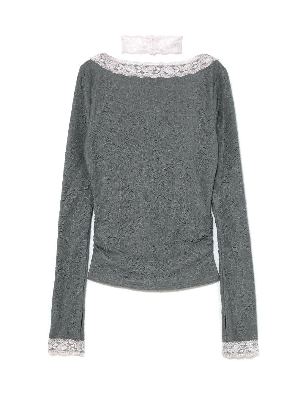 【BUBBLES】レーステープトップス