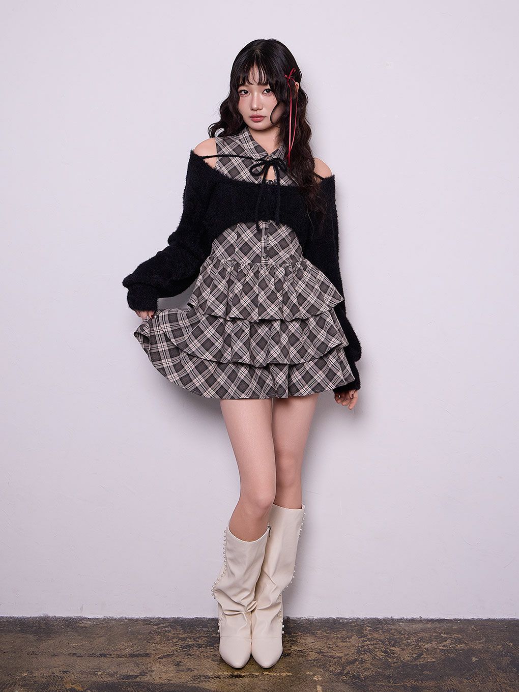 【BUBBLES】ティアードスクールワンピース