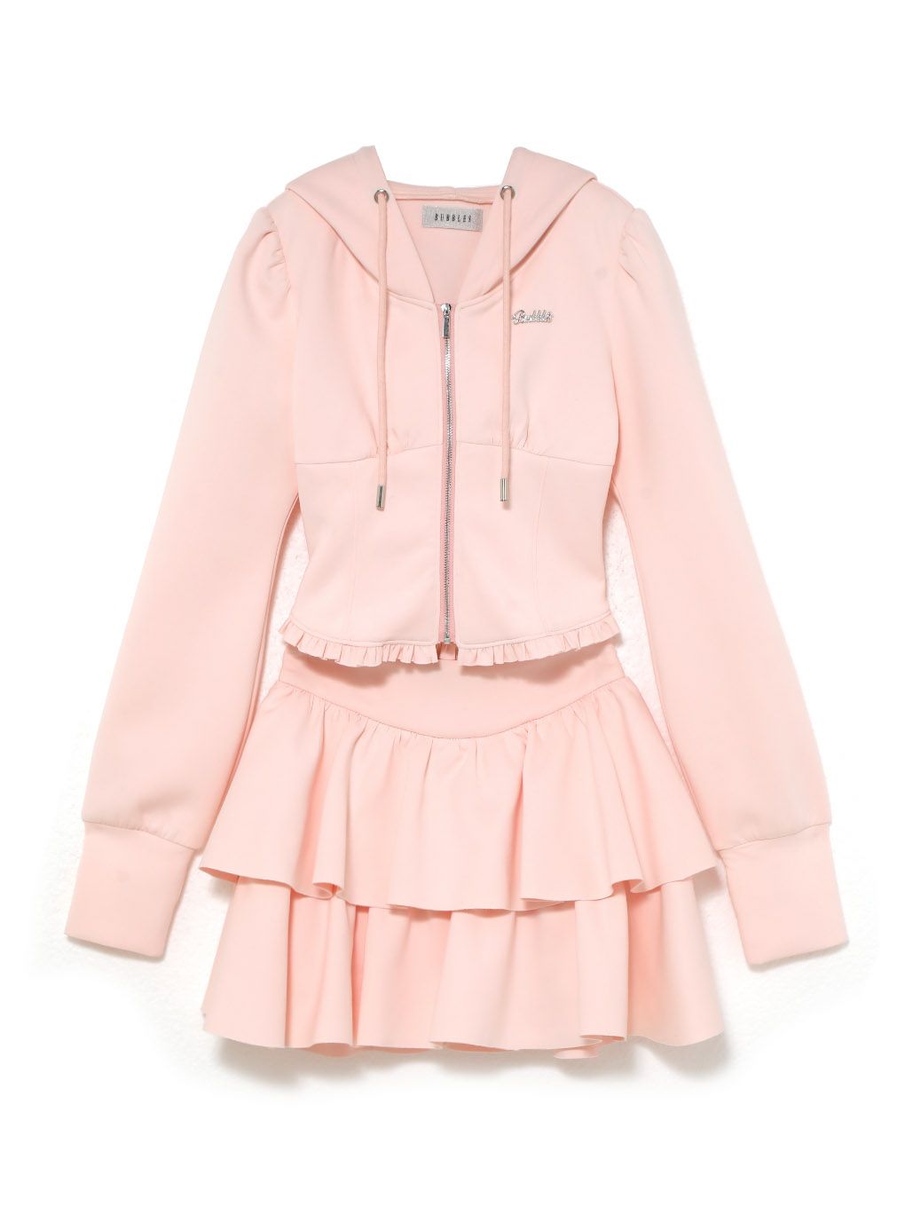 【BUBBLES】ガーリースウェットセットアップ