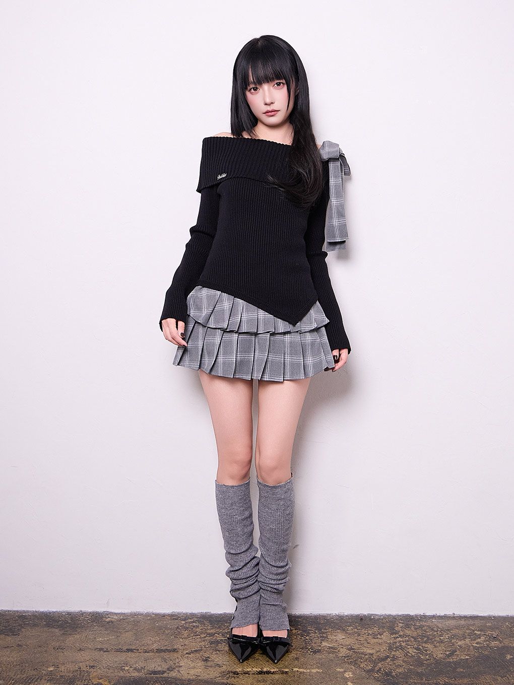 【BUBBLES】リボンプリーツセットアップ