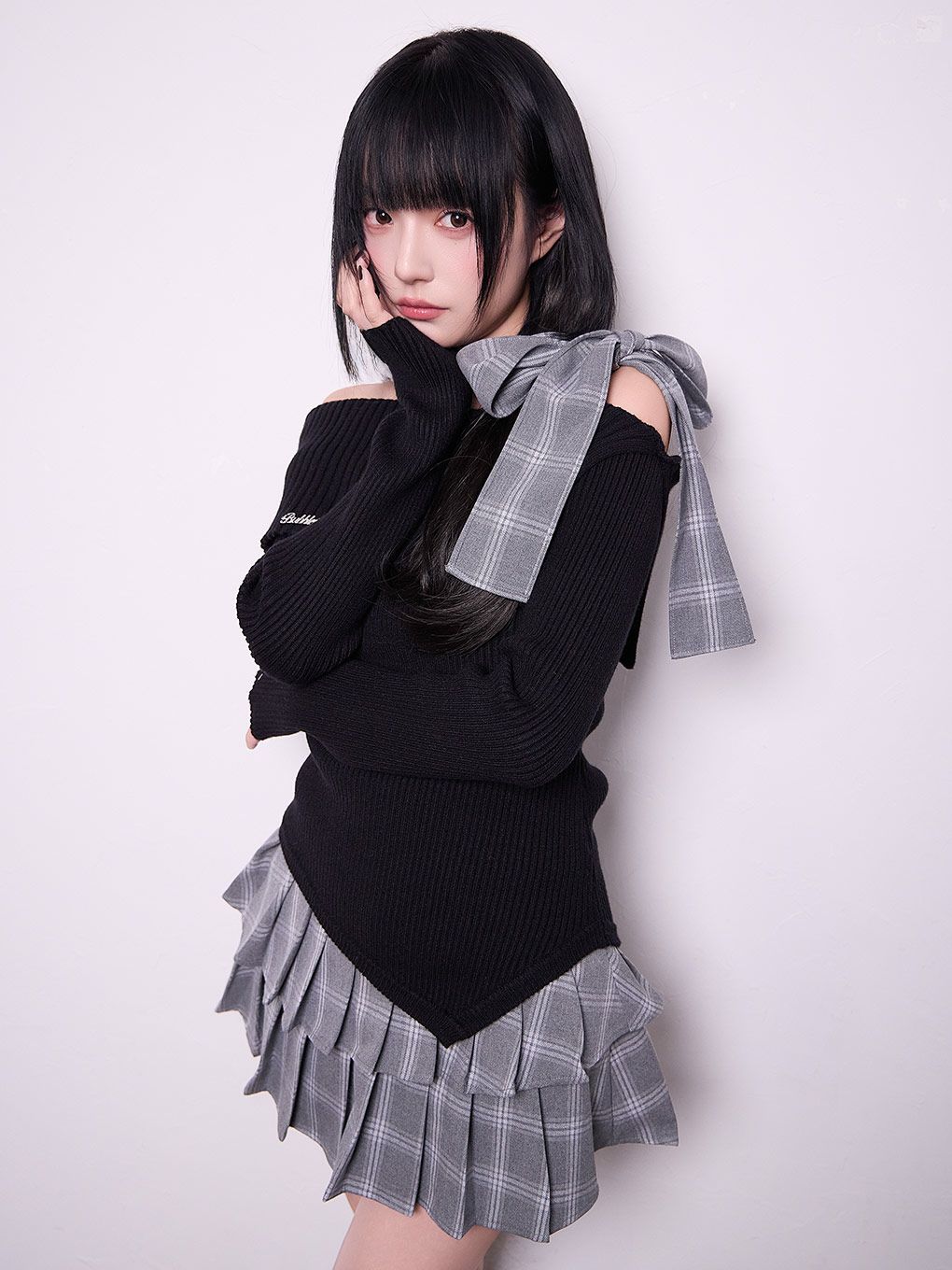 【BUBBLES】リボンプリーツセットアップ