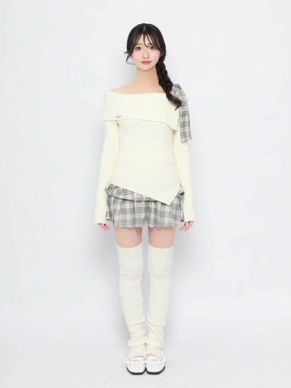 【BUBBLES】リボンプリーツセットアップ