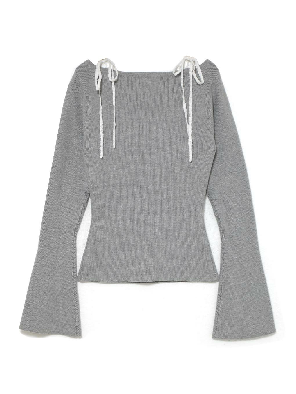 【BUBBLES】レースリボンニットトップス