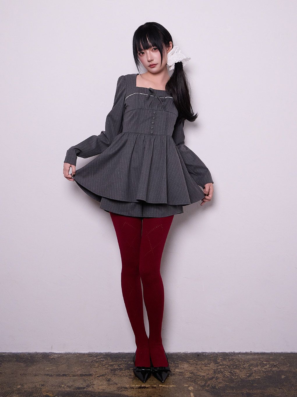 【BUBBLES】コルセットペプラムセットアップ