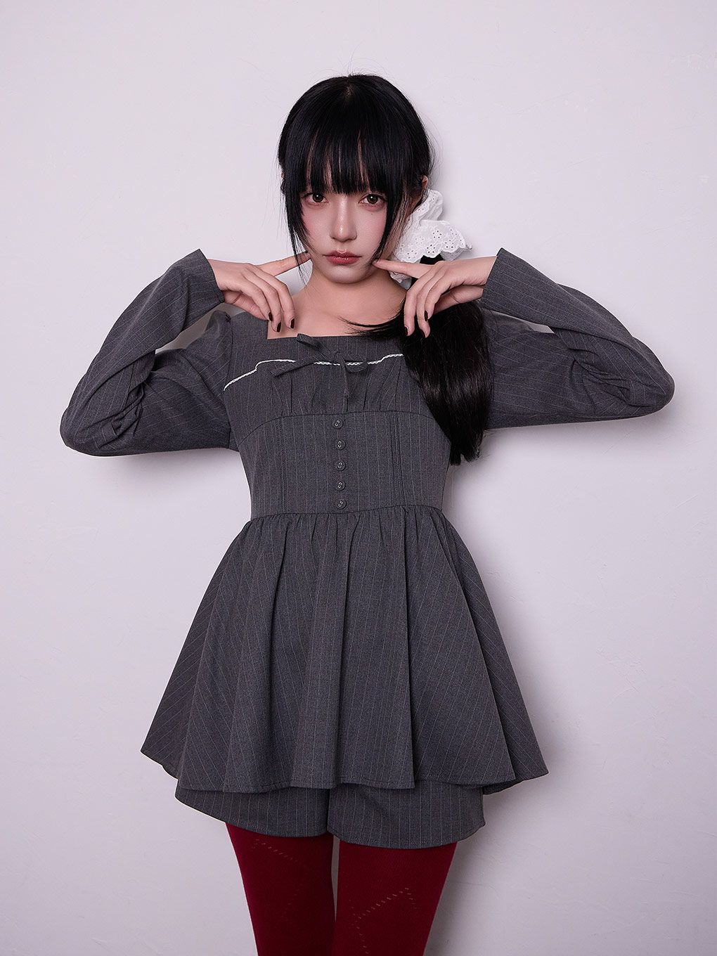 【BUBBLES】コルセットペプラムセットアップ