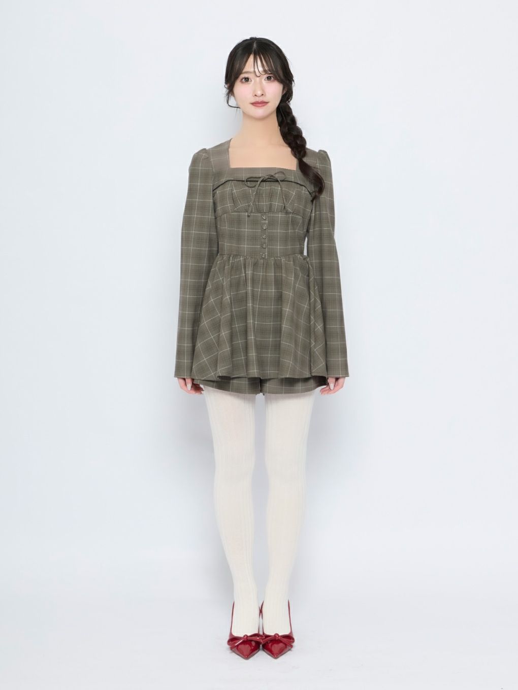 【BUBBLES】コルセットペプラムセットアップ