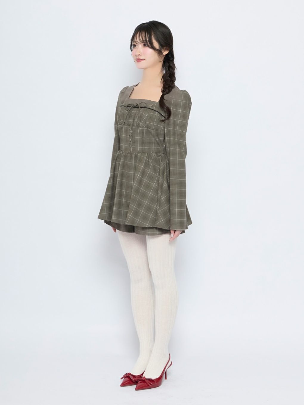 【BUBBLES】コルセットペプラムセットアップ