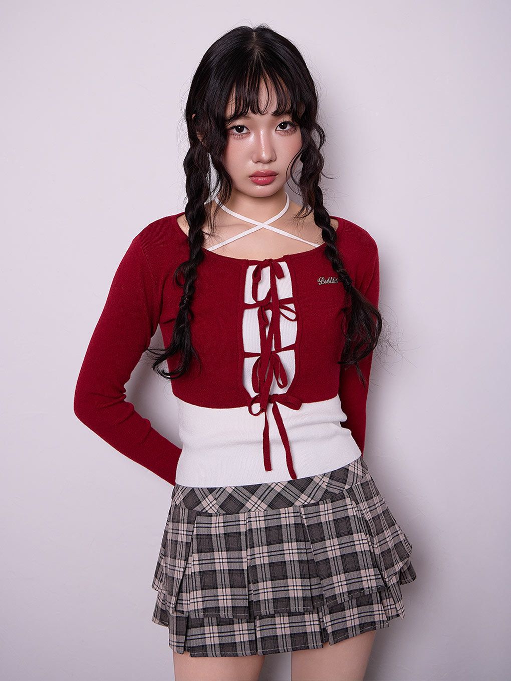 【BUBBLES】クロップドリボンアンサンブル
