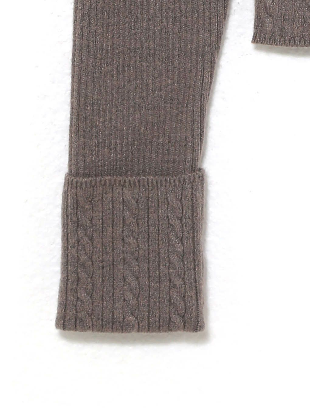 【BUBBLES】リボンケーブルニットトップス