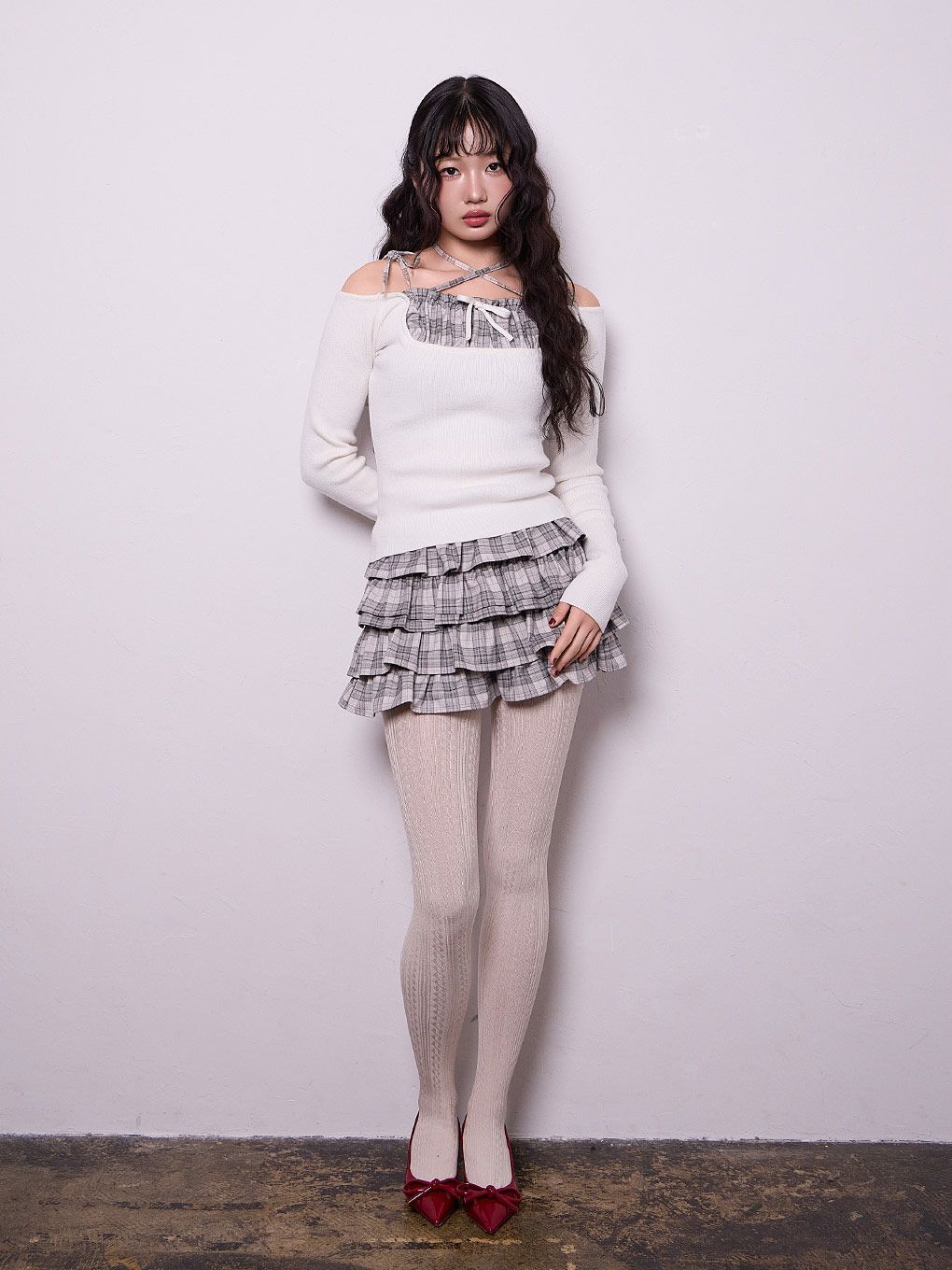 【BUBBLES】フリルパターンスカパン