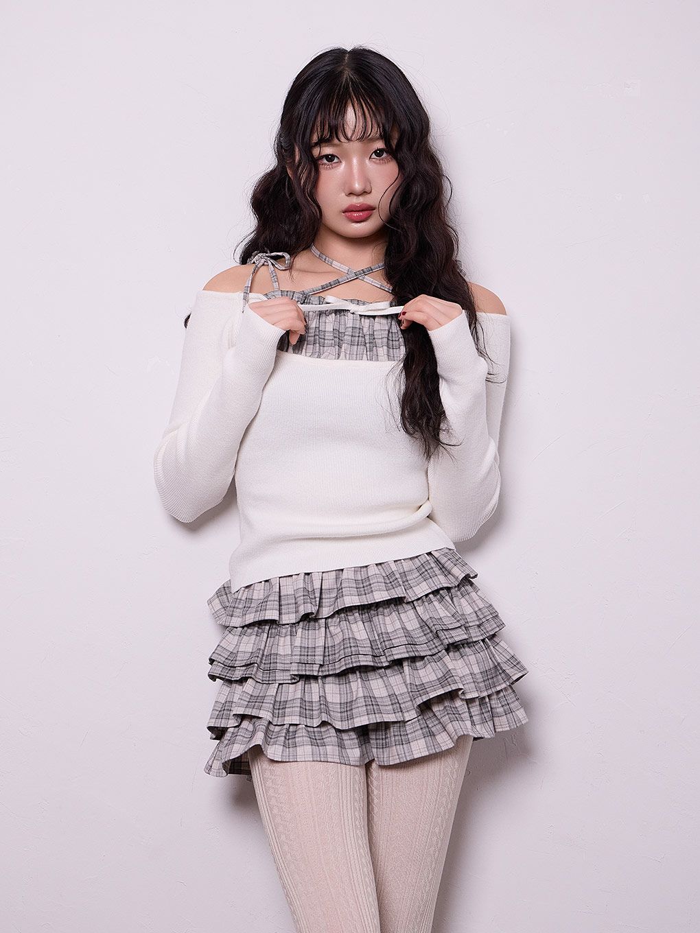 【BUBBLES】フリルパターンスカパン