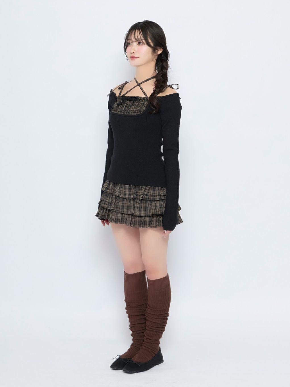 【BUBBLES】フリルパターンスカパン