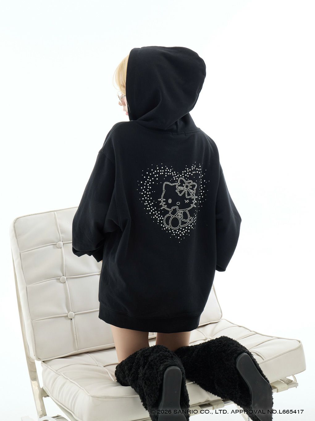 【BUBBLES】ハートビジュールーズパーカー