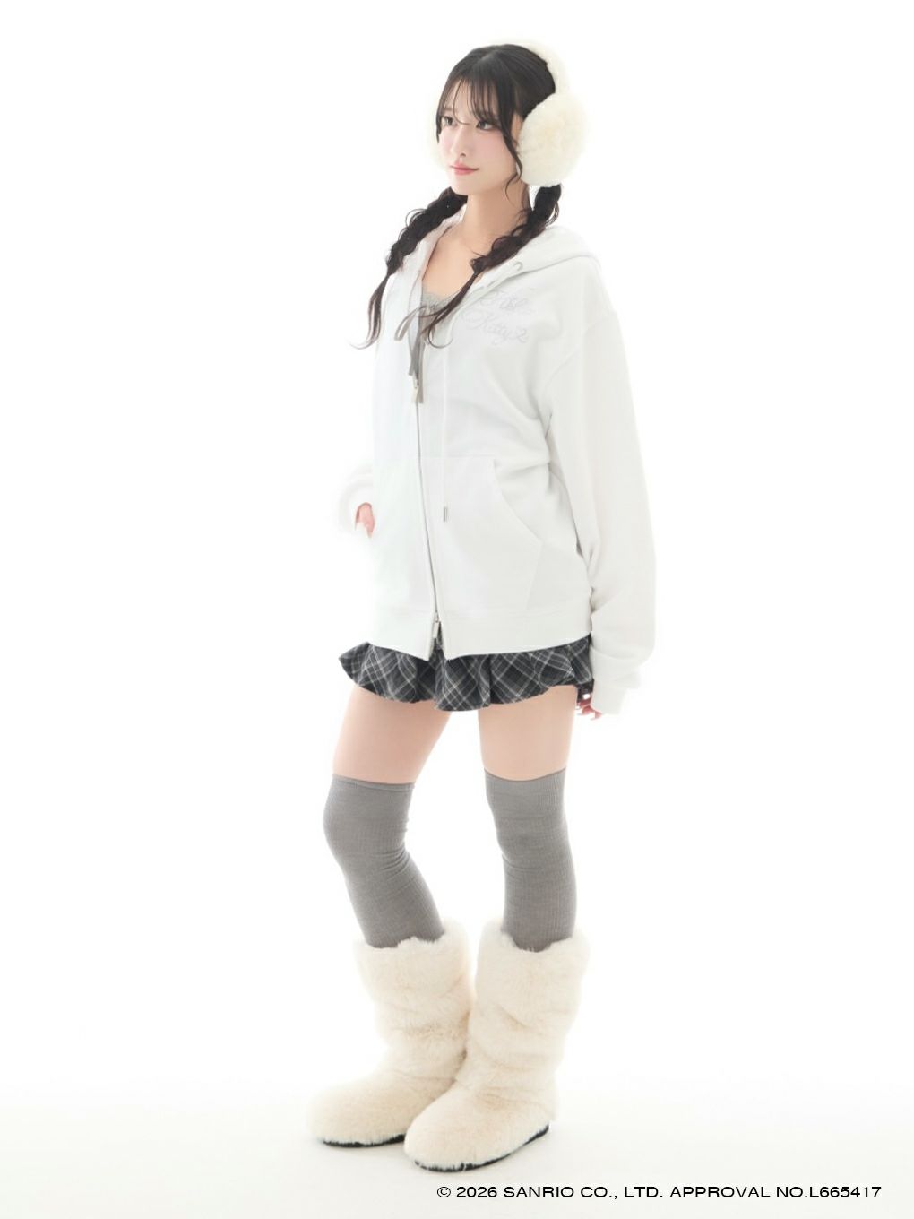 【BUBBLES】ハートビジュールーズパーカー