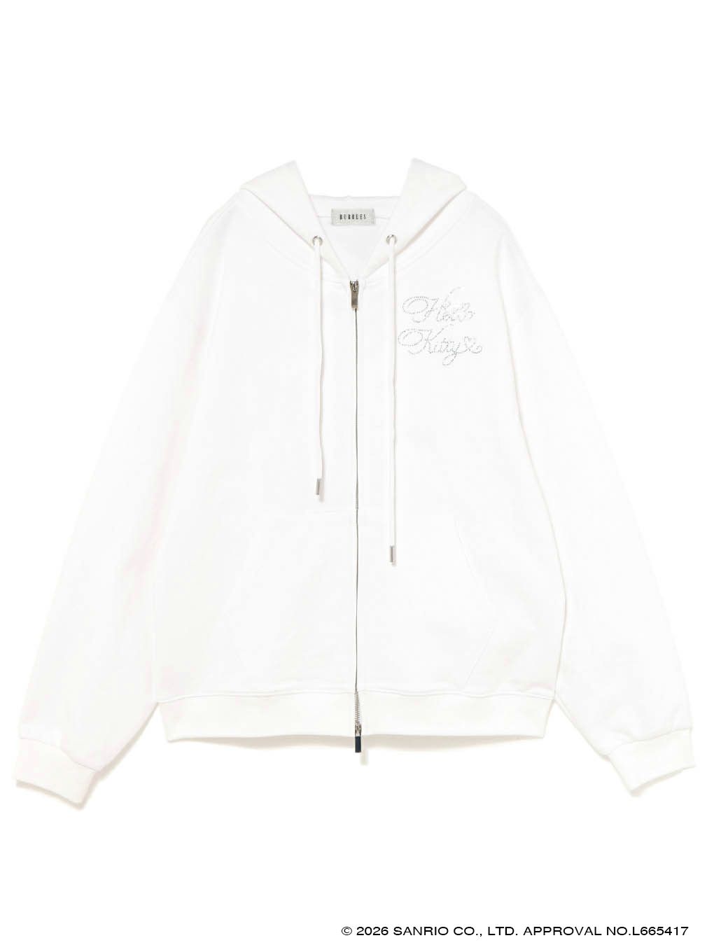 【BUBBLES】ハートビジュールーズパーカー