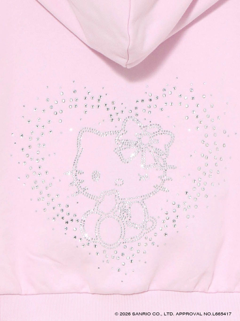 【BUBBLES】ハートビジュークロップドパーカー