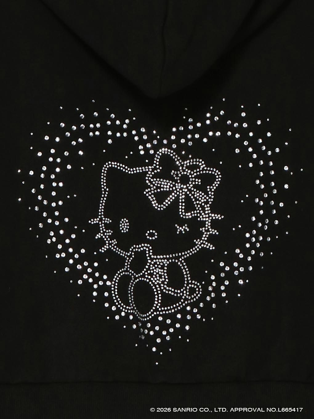 【BUBBLES】ハートビジュークロップドパーカー