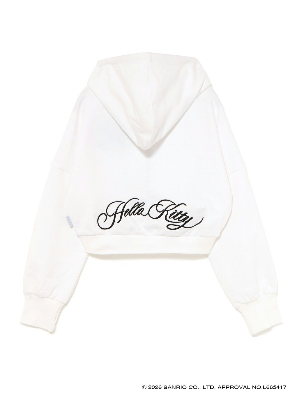 【BUBBLES】エンブロイダリークロップドパーカー