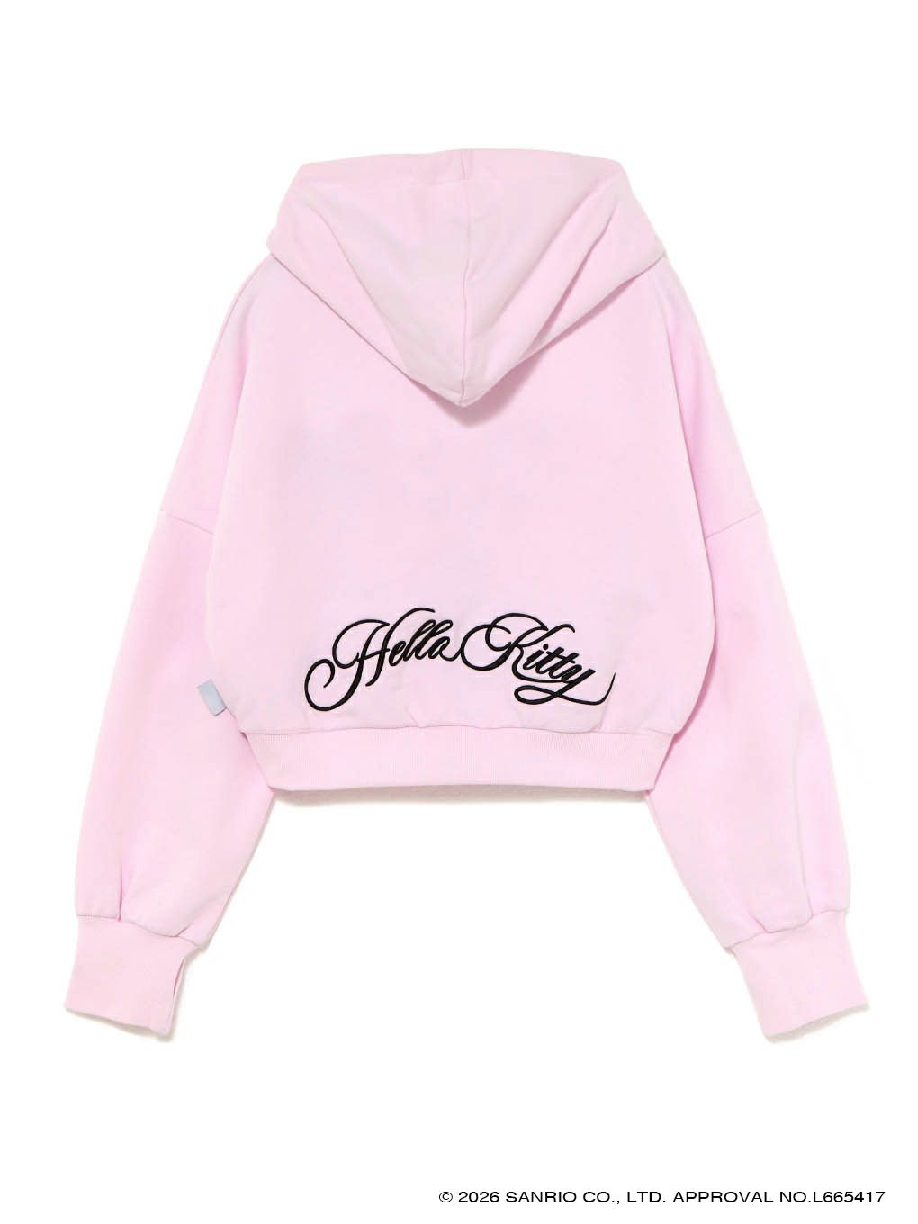 【BUBBLES】エンブロイダリークロップドパーカー