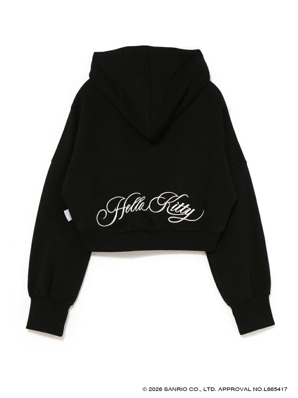 【BUBBLES】エンブロイダリークロップドパーカー