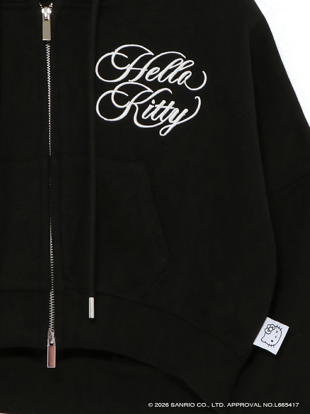 【BUBBLES】エンブロイダリークロップドパーカー