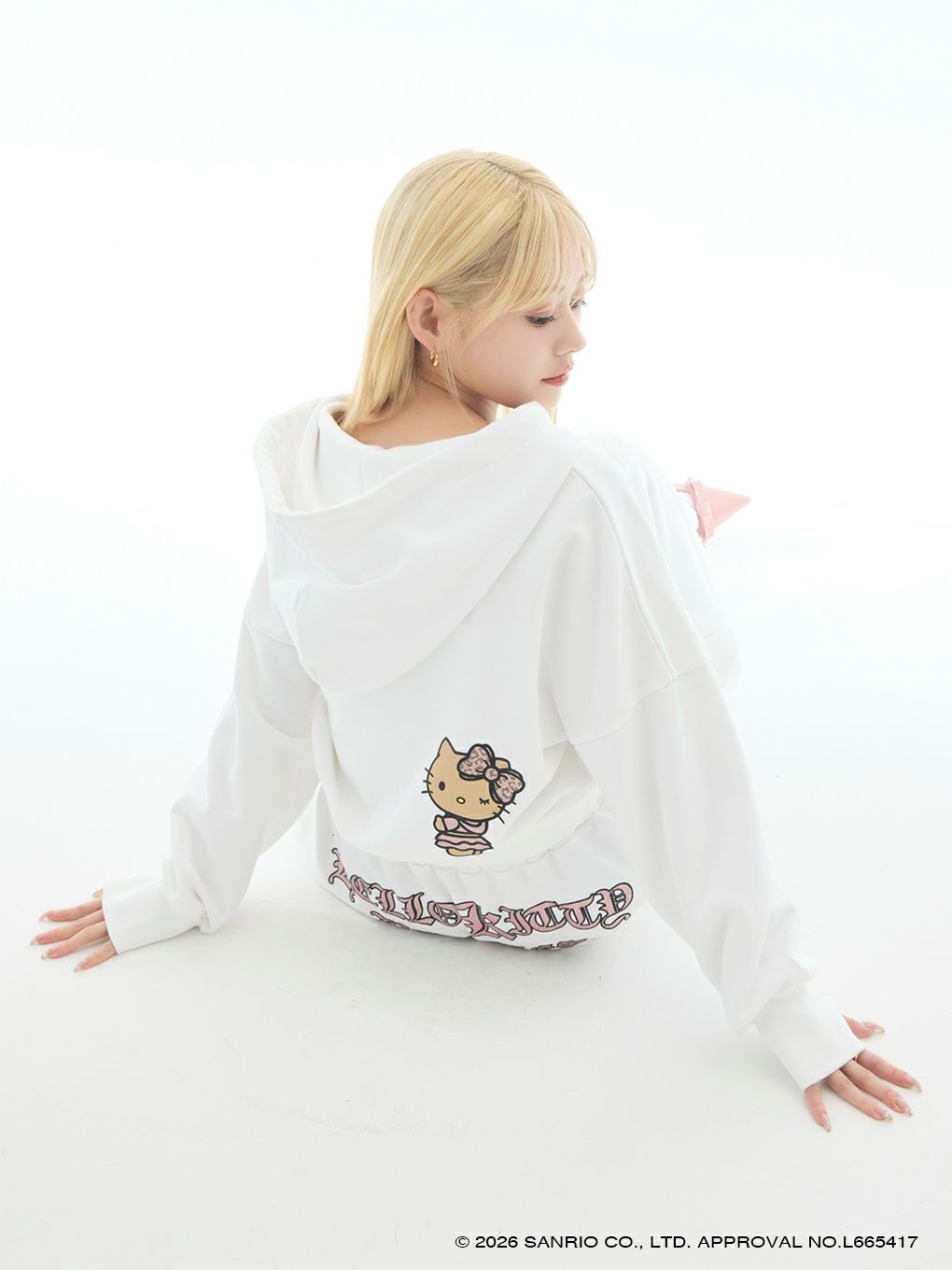 【BUBBLES】グリッターロゴスウェットパンツ