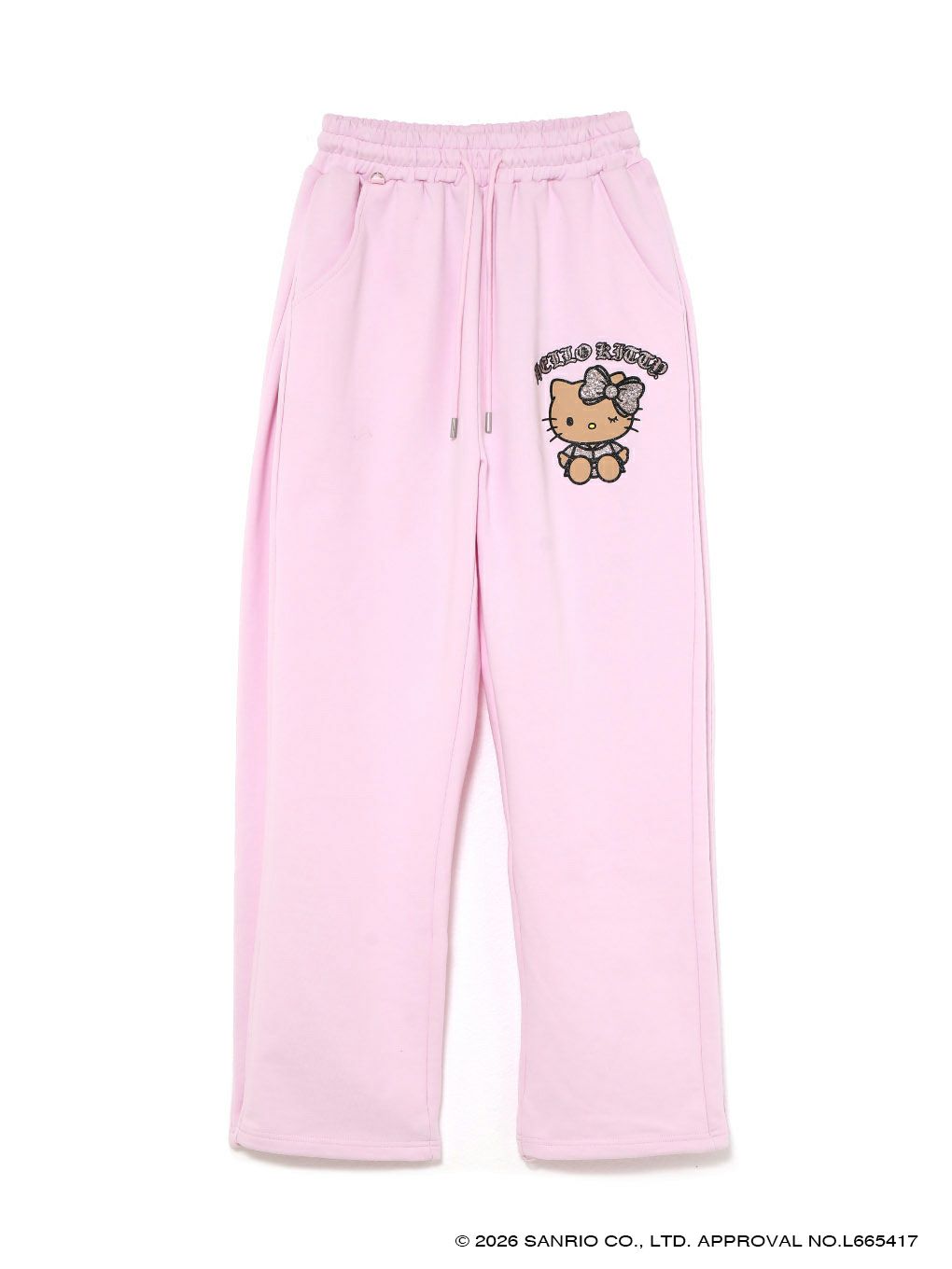 【BUBBLES】グリッターロゴスウェットパンツ