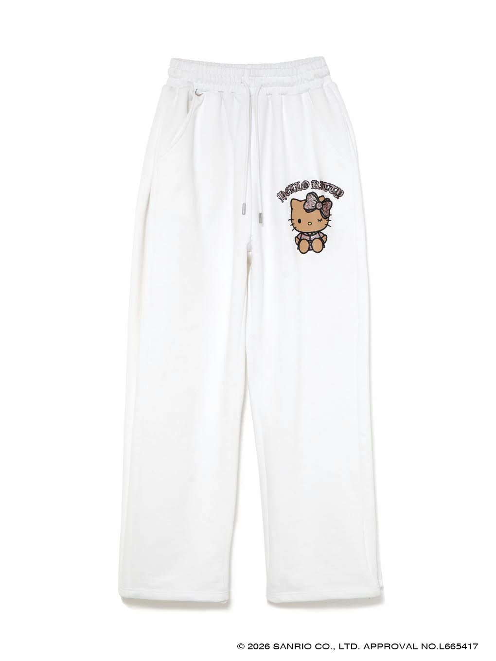 【BUBBLES】グリッターロゴスウェットパンツ