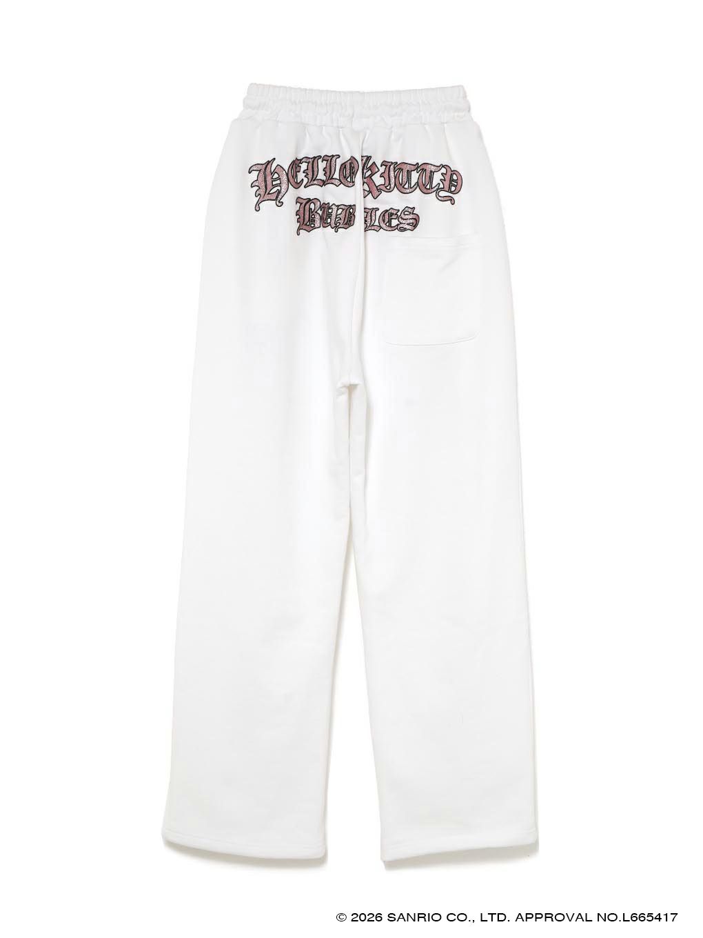 【BUBBLES】グリッターロゴスウェットパンツ