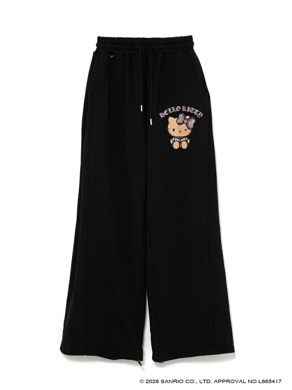 【BUBBLES】グリッターロゴスウェットパンツ