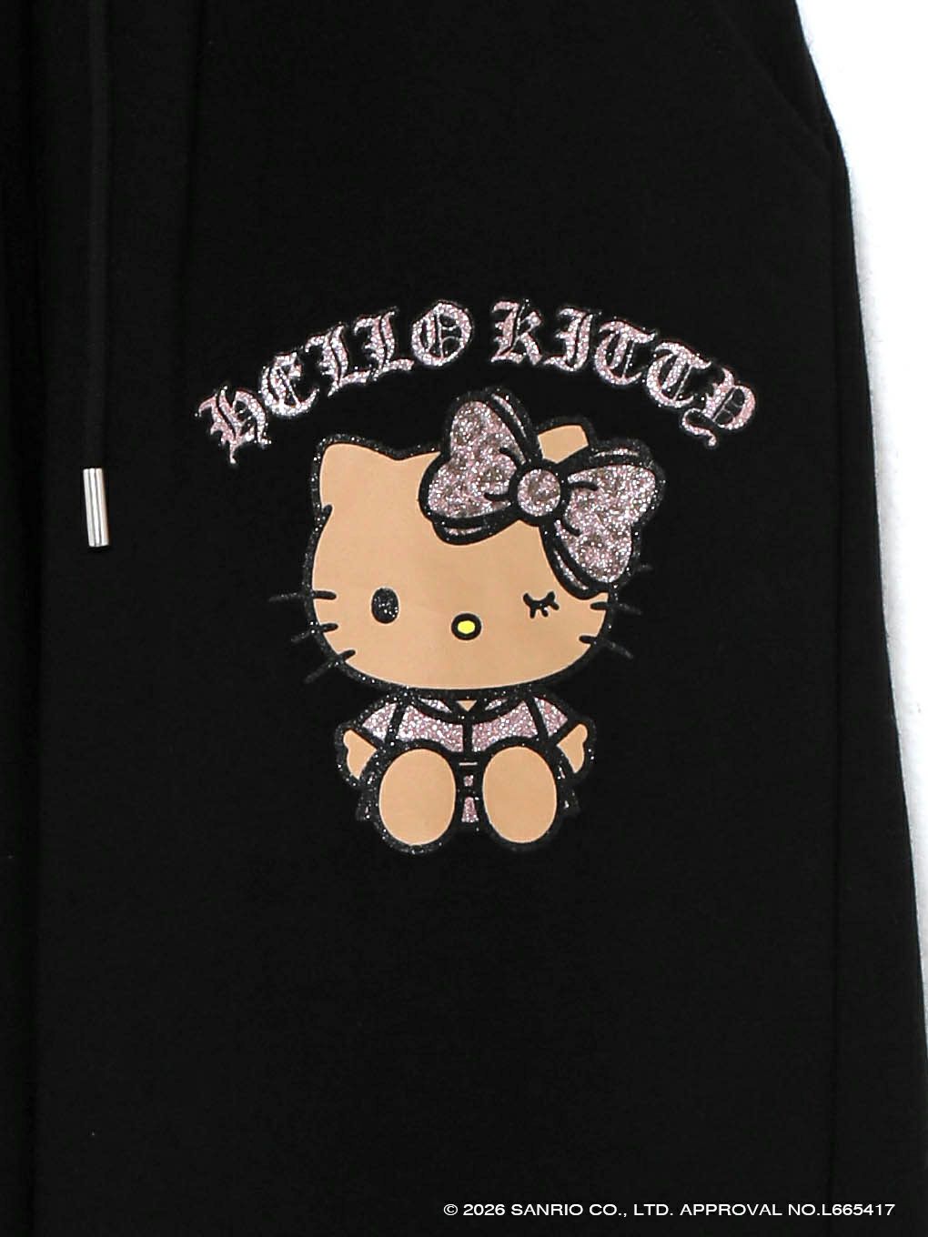 【BUBBLES】グリッターロゴスウェットパンツ