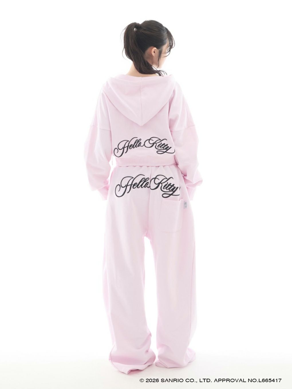 【BUBBLES】エンブロイダリースウェットパンツ