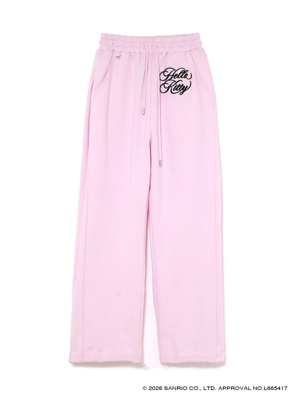 【BUBBLES】エンブロイダリースウェットパンツ