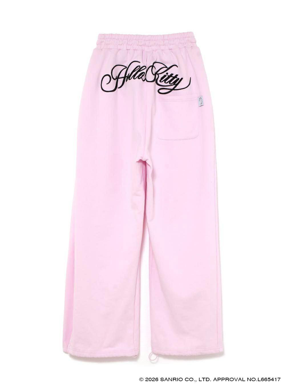 【BUBBLES】エンブロイダリースウェットパンツ